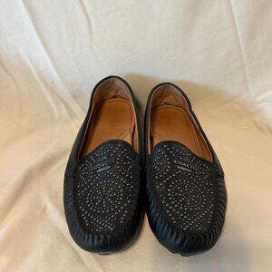 Coach Black Leather Loafers
